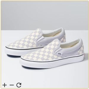VANS CHECKERBOARD SLIP-ON - Like New